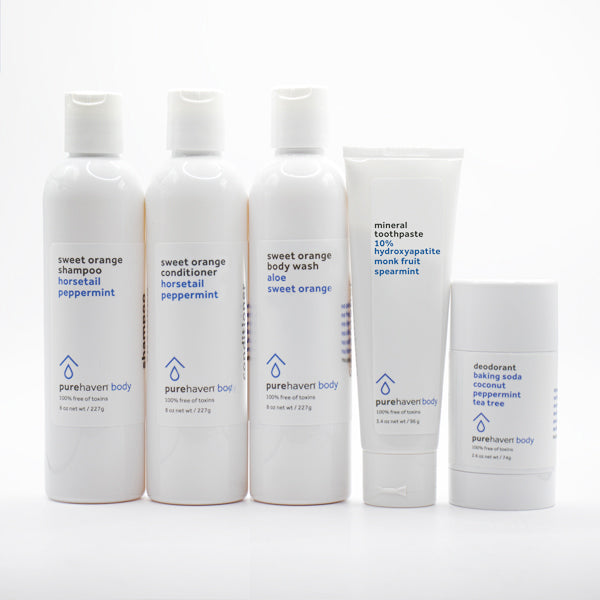 5-piece sweet orange daily routine set