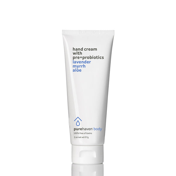 hand cream with pre+probiotics