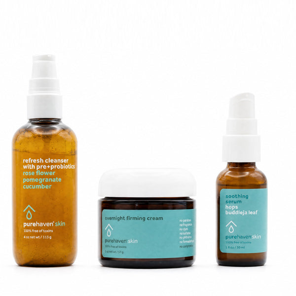nighttime skin care trio