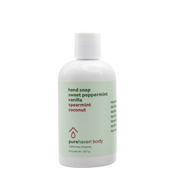 sweet peppermint vanilla hand soap