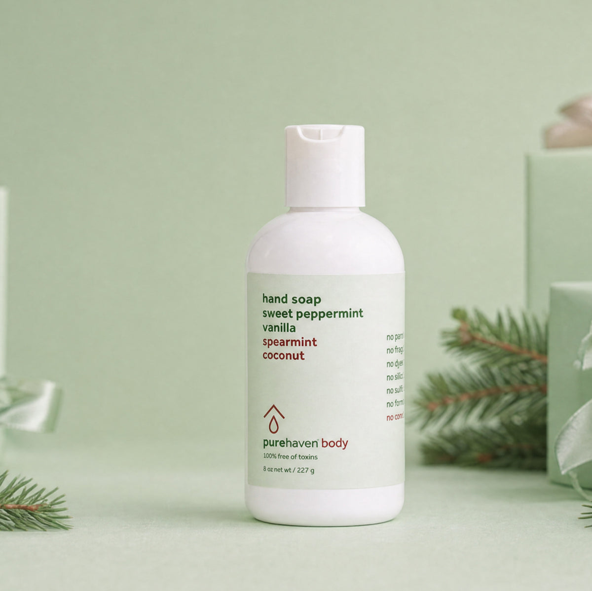 sweet peppermint vanilla hand soap