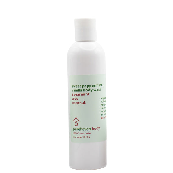 sweet peppermint body wash 8oz
