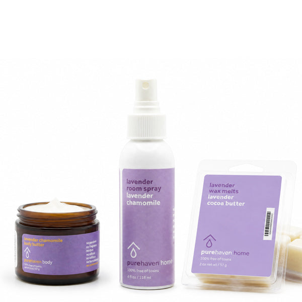 relaxing lavender trio