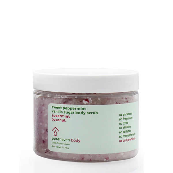 sweet peppermint vanilla sugar body scrub