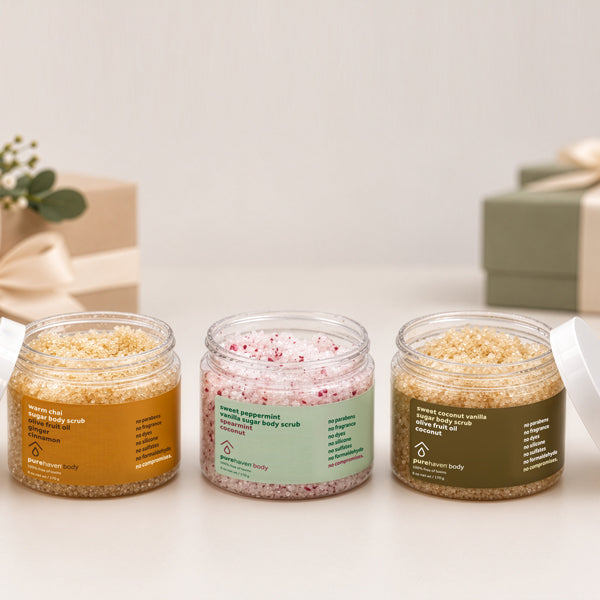 3-piece holiday sugar body scrub gift set