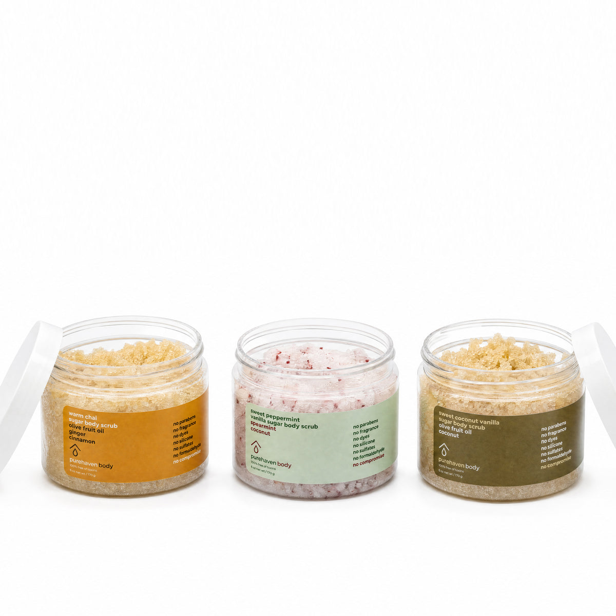 3-piece holiday sugar body scrub gift set