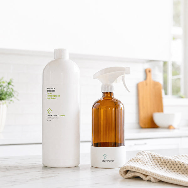 surface cleaner + free amber glass bottle w/sprayer