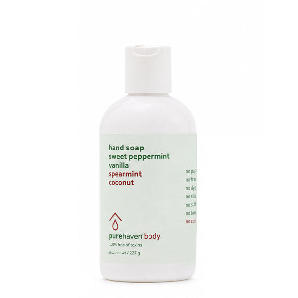 sweet peppermint vanilla hand soap