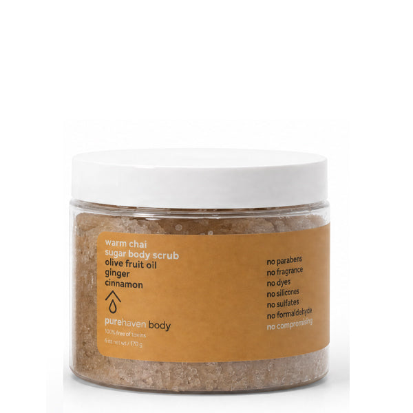 warm chai sugar body scrub